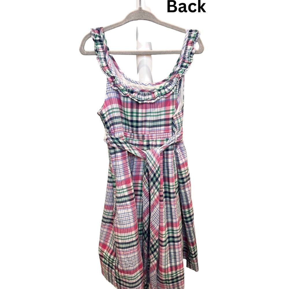 Ralph Lauren Girls Plaid Ruffle Dress – Size 6X - Picture 5 of 6